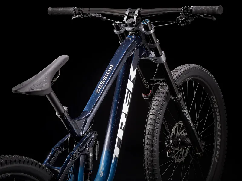 TREK Session 9 X01 Full Suspension Downhill Mountain Bike in Deep Dark Blue to Alpine Blue Fade